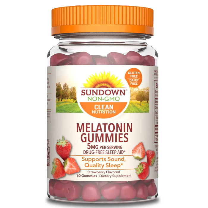 Buy Nature's Bounty Sundown Melatonin 2.5Mg Sleep-Aid Strawberry Flavored Gummies 60 Count  online at Mountainside Medical Equipment