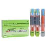 Epinephrine (Generic Epipens) Auto-Injector Pen for Injection 0.15 mg (2 Epinephrine Auto-Injectors + 1 Trainer