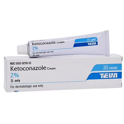 Antifungal Cream | Teva Ketoconazole Cream 2% Topical Antifungal Cream 30 gram tube (Rx)