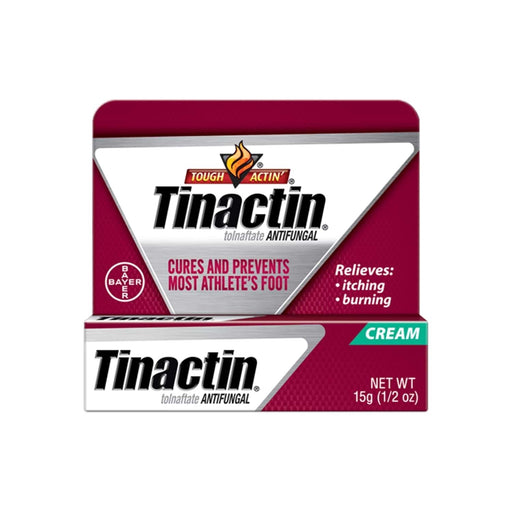 Bayer Healthcare Tinactin Cream 1% Tolnaftate for Athletes Foot 15gm | Buy at Mountainside Medical Equipment 1-888-687-4334