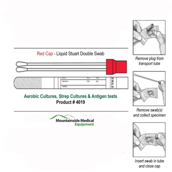 Buy Healthlink Transporter Microbiology Collection Double-Tip Swab Cultures, 50/Box  online at Mountainside Medical Equipment