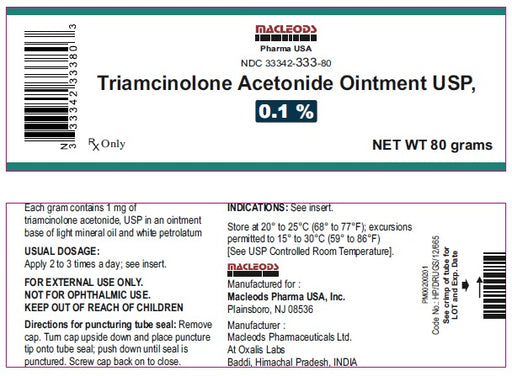Buy Macleods Triamcinolone Acetonide Topical Ointment, USP 0.1%, 80 Gram Tube, Macleods (Rx)  online at Mountainside Medical Equipment