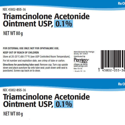 Buy Perrigo Triamcinolone Acetonide 0.1% Topical Ointment 80 Gram  online at Mountainside Medical Equipment