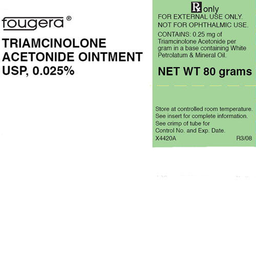 Buy Fougera Triamcinolone Acetonide 0.025% Cream 80 Grams  online at Mountainside Medical Equipment