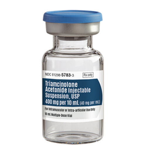  | Triamcinolone Acetonide for Injection Suspension 40 mg Per 10mL, Multi-Dose Vial (Rx)