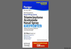 Buy Perrigo (Generic Nasacort) Triamcinolone Acetonide Allergy Nasal Spray, 120 Sprays  online at Mountainside Medical Equipment