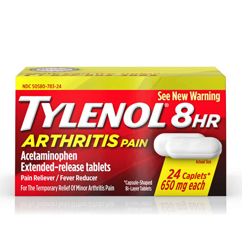 Johnson and Johnson Consumer Inc Tylenol 8 Hour Arthritis Pain Relief Extended Release Caplets, 650 mg | Mountainside Medical Equipment 1-888-687-4334 to Buy