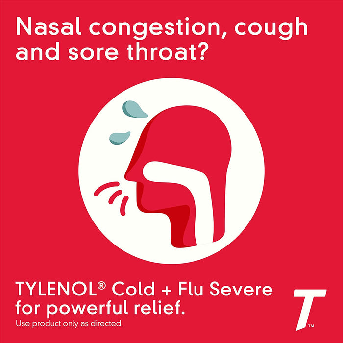 Buy Johnson and Johnson Consumer Inc Tylenol Cold + Flu Severe Day & Night Caplets for Fever, Pain, Cough & Congestion Relief  online at Mountainside Medical Equipment