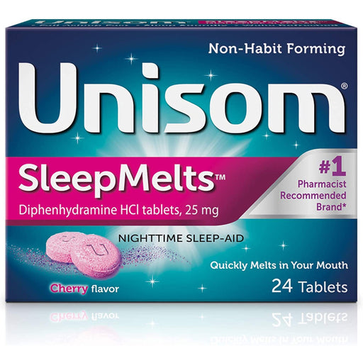 Sleep Aid, | Unisom Quickmelts Sleeping Aid Tablets 24/box