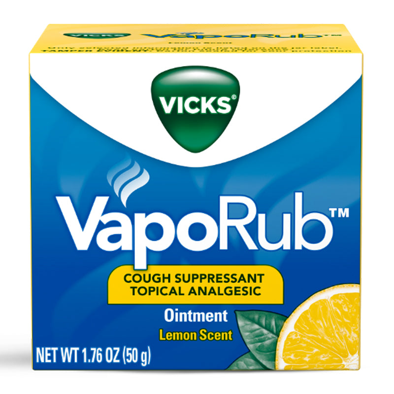 2x Vicks VapoRub Cough Suppressant Chest Throat Topical Analgesic Ointment  25 ml