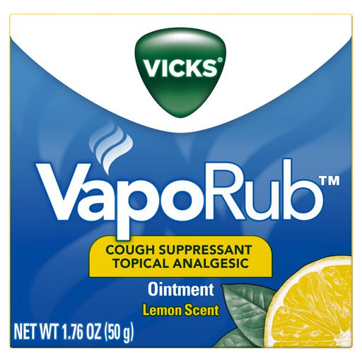 Buy Procter & Gamble Vicks Chest Rub VapoRub Cough Suppressant Ointment with Lemon Scent 1.76 oz  online at Mountainside Medical Equipment