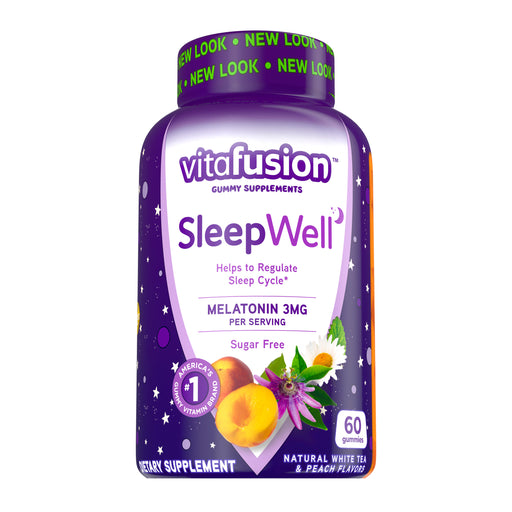 Sleep Aid | Vitafusion Sleep Well Gummies Sleep Aid Melatonin 3 mg  60 Count