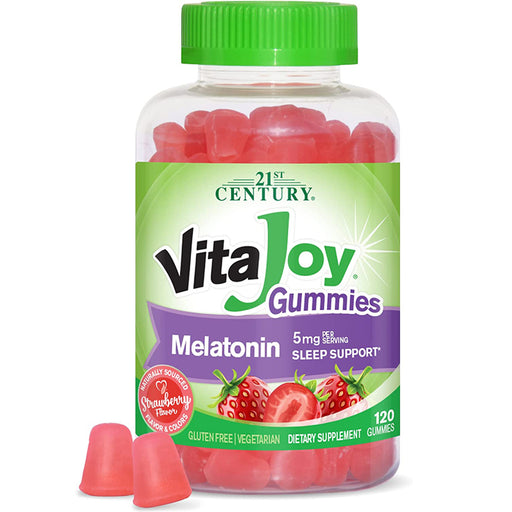  | Vitajoy Melatonin Sleep Aid Gummies Strawberry Flavor, 120 Count