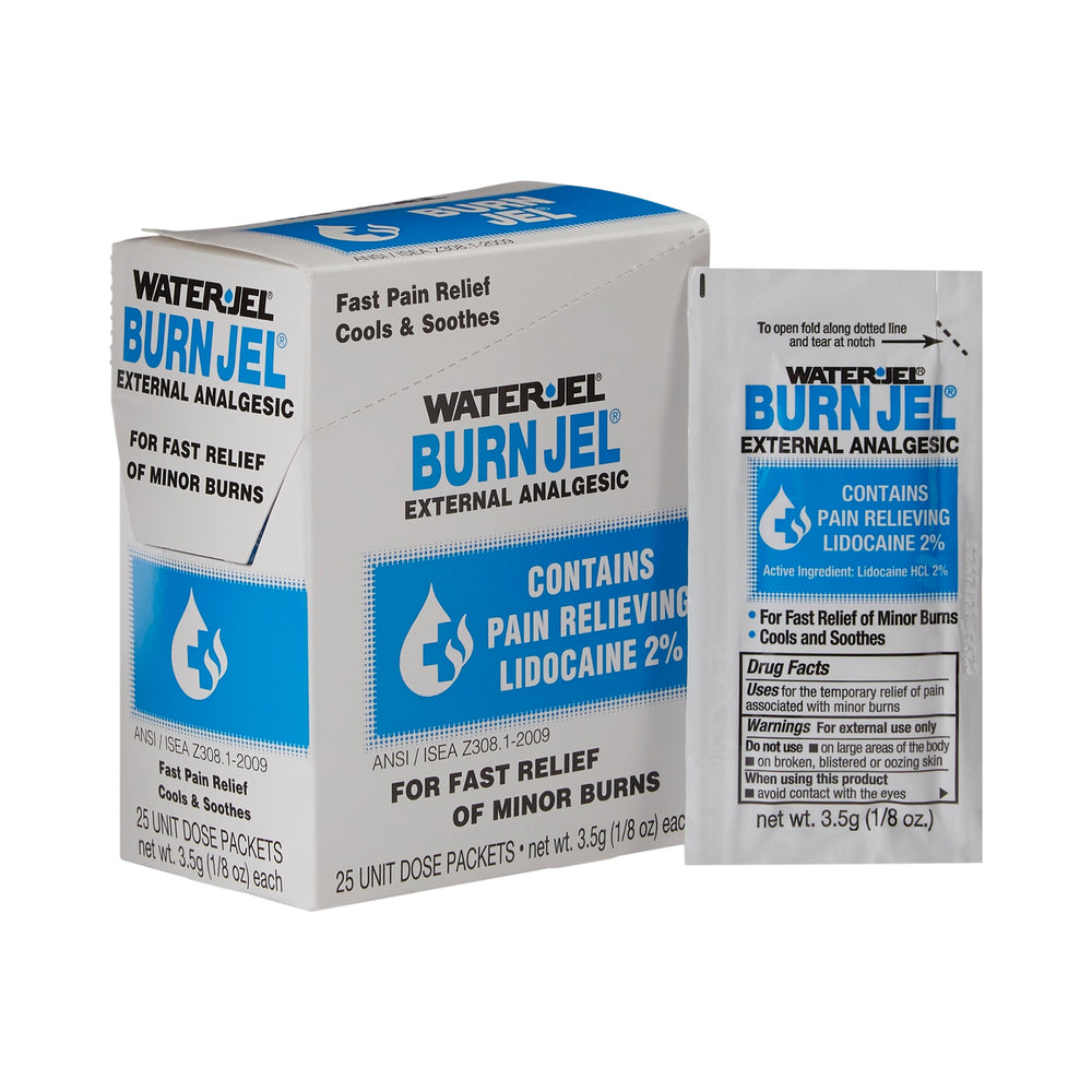 Buy Water-Jel Technologies Water Jel Burn Relief Topical Jel 3.5 Gram Individual Packets 25 ct  online at Mountainside Medical Equipment