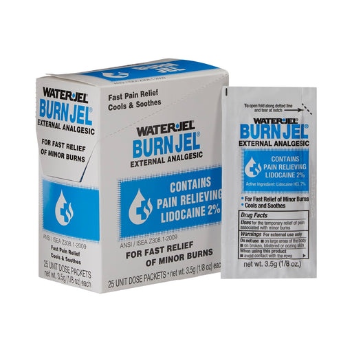 First Aid Supplies | Water Jel Burn Relief Topical Jel 3.5 Gram Individual Packets 25 ct