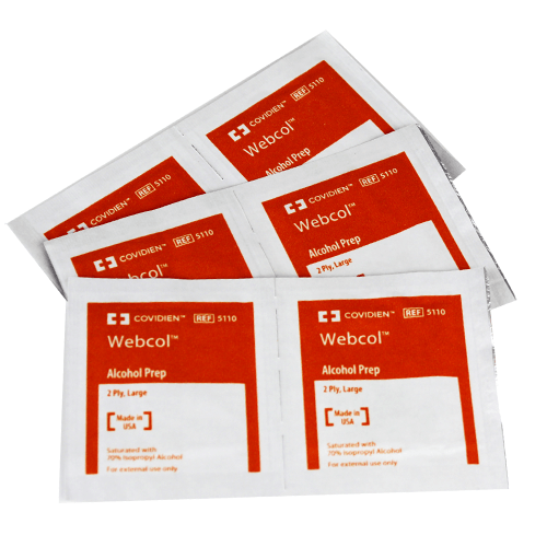 Buy Covidien Webcol Alcohol Prep Pads 200/Box, Large 2-Ply  online at Mountainside Medical Equipment