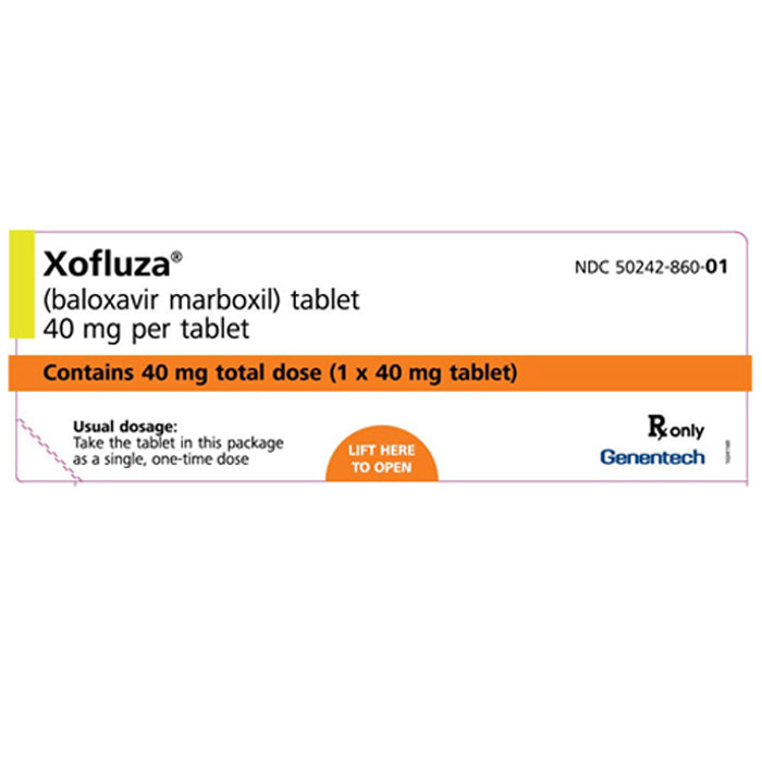 In Stock Xofluza Flu Treatment 20 mg Per Tablet, 40 mg Dose (2 Tablets