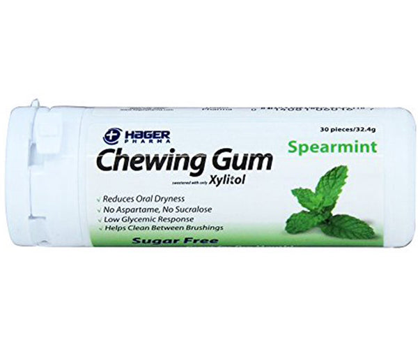 saliva production stimulation dry mouth remedies xylitol gum chewing crunchy vegetables