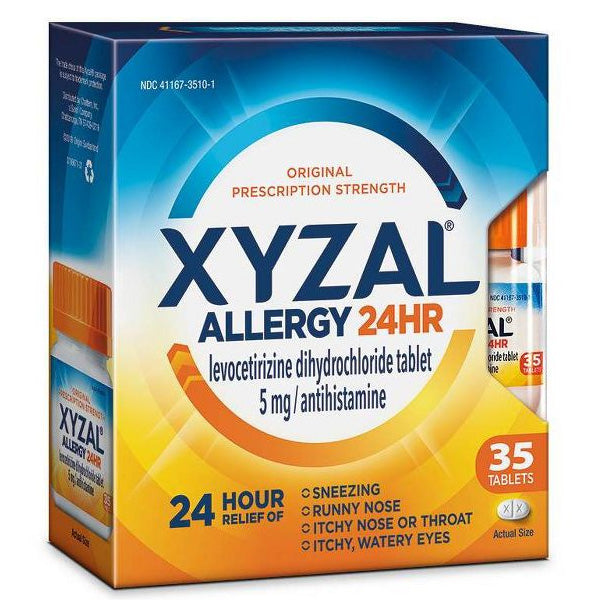 Buy Chattem Xyzal Allergy Relief Medicine 24-Hour Relief 5mg, 35 Tablets  online at Mountainside Medical Equipment