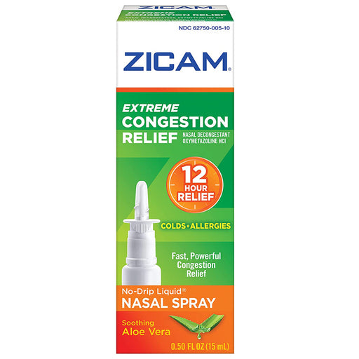 Nasal Congestant Relief Gel | Zicam Extreme Congestion Cold and Allergy Relief Nasal Gel Spray with Soothing Aloe Vera