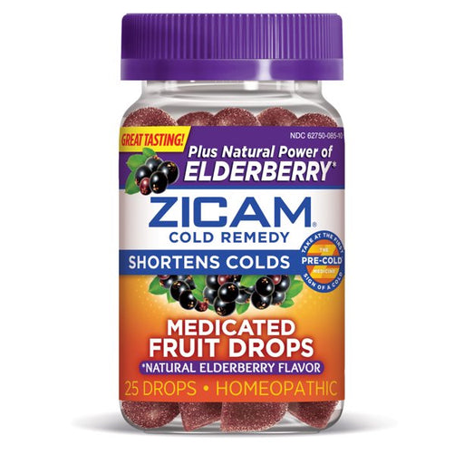 Buy Church & Dwight Zicam Cold Remedy Medicated Fruit Drops with Elderberry 25ct  online at Mountainside Medical Equipment