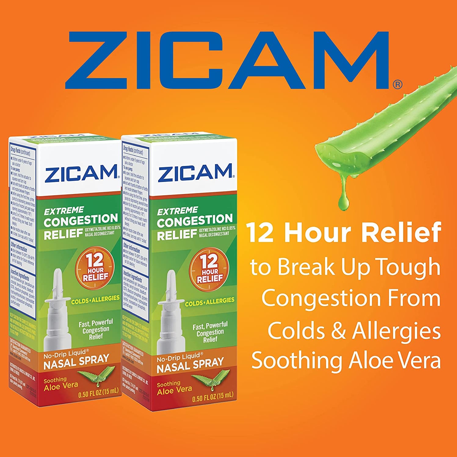 Zicam Extreme Congestion Cold and Allergy Relief Nasal Gel Spray with