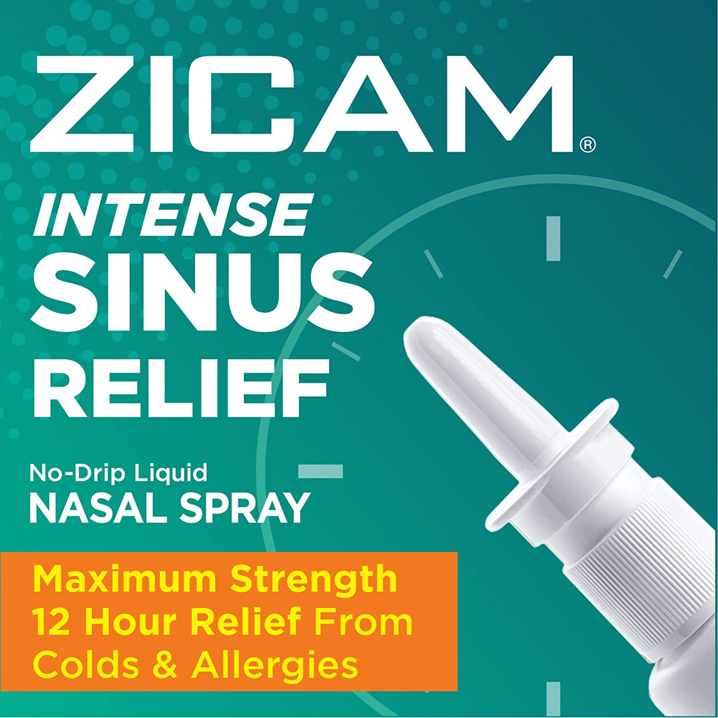 Zicam Intense Sinus Relief Nasal Gel Spray NoDrip with Cooling Mentho