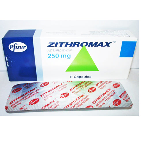 Z-Pack Zithromax (Azithromycin) Tablets 250 mg 3 Packs of 6 ...