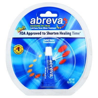 Buy Abreva Cold Sore Cream 2 gm Tube used for Cold Sore Treatment