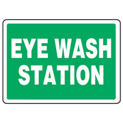 Buy n/a Green Eye Wash Station 7" x 10", Adhesive Vinyl  online at Mountainside Medical Equipment