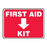 Buy n/a First Aid Kit Location Sign 10" x 14", Adhesive Vinyl  online at Mountainside Medical Equipment