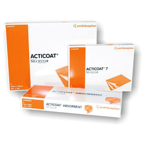 Antimicrobial Dressings | Acticoat 7 Day Silver Wound Dressings 4" x 5", 5/Box
