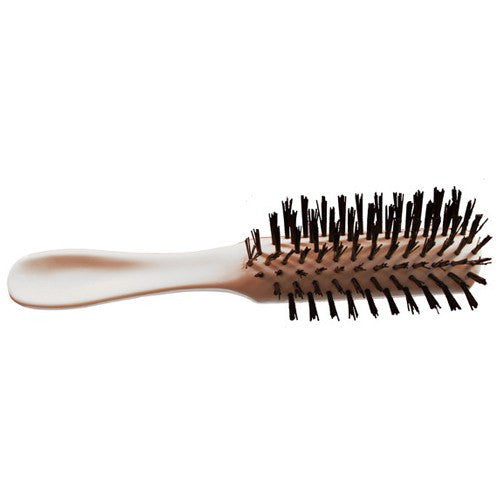 Hairbrush with Bristles 8 inch length for smooth styling, promoting effective hair care and healthy shine.