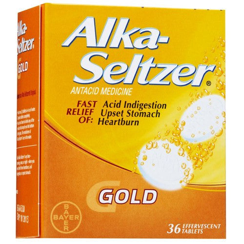 Bayer Healthcare Alka Seltzer Gold Acid Relief Tablets 36/Box | Buy at Mountainside Medical Equipment 1-888-687-4334