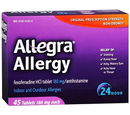 best allergy medicine for cigarette smoke Allegra Allergy 24 Hour Relief 45 Tablets