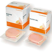 Allevyn Heel Wound Dressings, 5 per box for effective wound care and optimal moisture management.