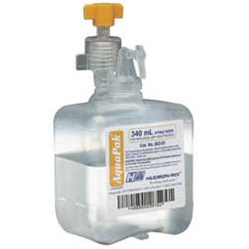 Teleflex Aquapak Sterile Water for Inhalation Humidifier Bottle 340mL | Buy at Mountainside Medical Equipment 1-888-687-4334