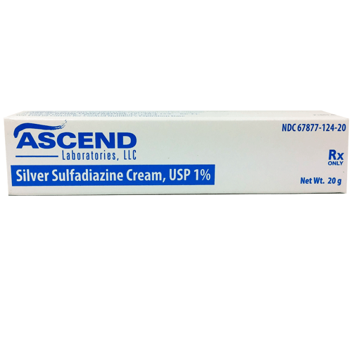Ascend Silver Sulfadiazine 1% Cream, 20 Gram Tube (Rx