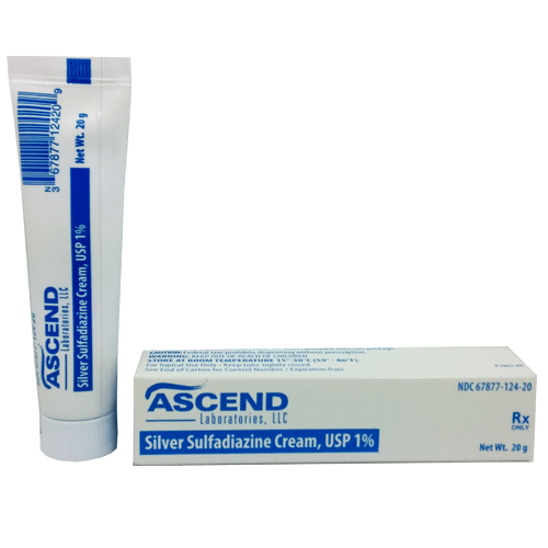 Silver Sulfadiazine Cream | Ascend Silver Sulfadiazine 1% Cream, 20 Gram Tube (Rx)