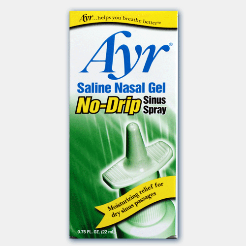 Nasal Spray | Ayr Saline Nasal Gel No-Drip Sinus Spray, 0.75 oz