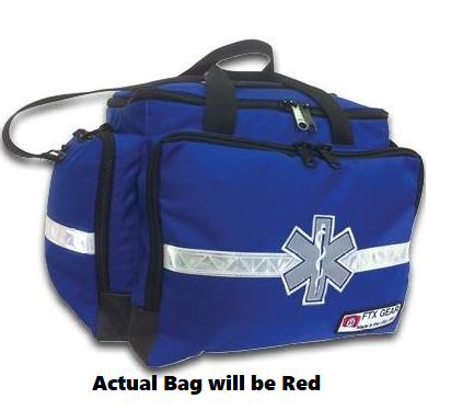 First Aid Supplies | EMS Trauma Bag Kit with Supplies, Red