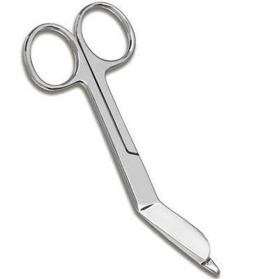 Lister Bandage Scissors, Stainless Steel 5.5 inch, Curved for precise, durable, and efficient medical use.