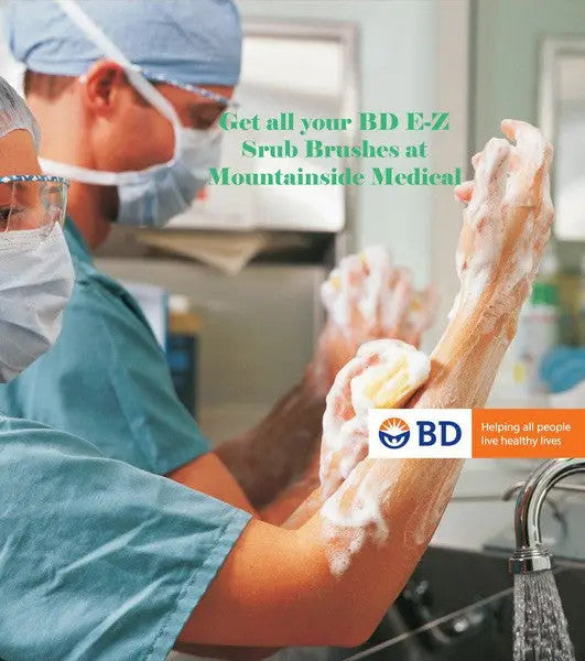 Buy BD BD 371603 E-Z 160 Surgical Scrub Brush & Sponge No Detergent with Nail Cleaner, 30 Per Box  online at Mountainside Medical Equipment