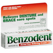 Buy Chattem Benzodent Dental Pain Relieving Cream, 0.25 oz  online at Mountainside Medical Equipment