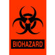 Biohazard Infection Control Red Adhesive Labels 500/Roll