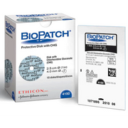 BioPatch Antimicrobial CHG Disk Wound Dressing for Medical Tubes and Catheters ¾” disk w/1.5 mm center hole (1 Each) 1” disk w/4 mm center hole (1 Each) 1” disk with 7 mm center hole (1 Each)
