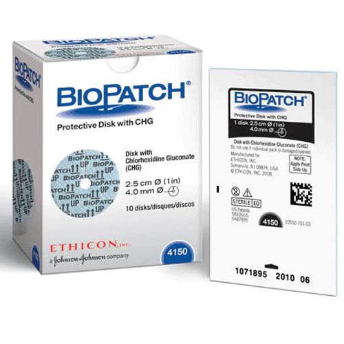 Buy Johnson & Johnson BioPatch Antimicrobial Catheter Dressing Disks  online at Mountainside Medical Equipment