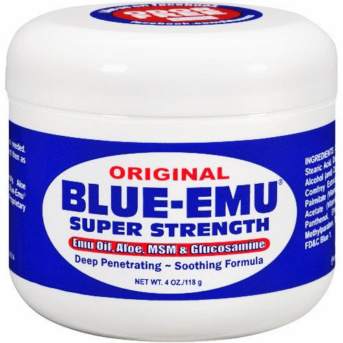 Blue Emu Super Strength Pain Relief Gel 4oz jar