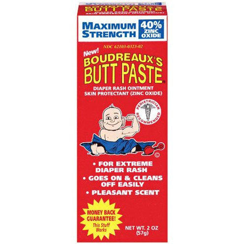 Buy C.B. Fleet Company Boudreaux’s Butt Paste Maximum Strength Diaper Rash Ointment  online at Mountainside Medical Equipment