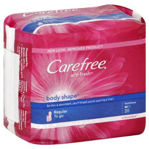 Carefree ActiFresh Regular Panty Liners 20 Count — Mountainside
